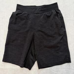 Lululemon T.H.E. Linerless Shorts Men's SMALL 9" Inseam Black Gray Heather